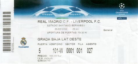 ticket foot real madrid